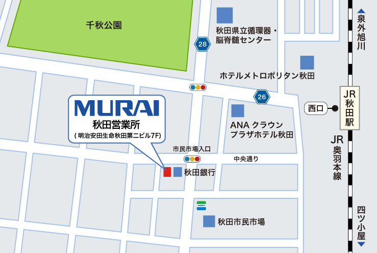 秋田営業所地図